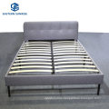 Simple Design Room Furniture Cheap Hotel Fabric PU Bed